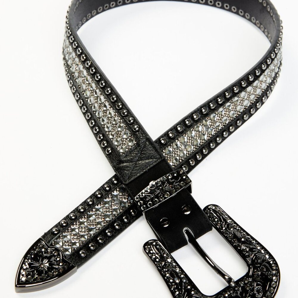 Wonderwest Women’s Rhinestone Belt (L)